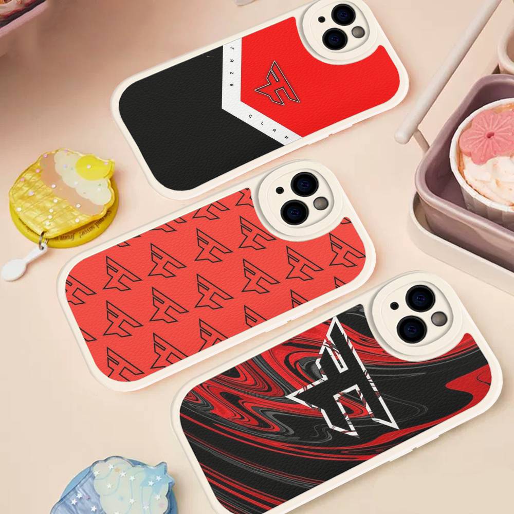 Game FaZe Clan Phone Case For IPhone 16 15 14 13 12 11 Pro Max Plus Leather Shockproof Cover