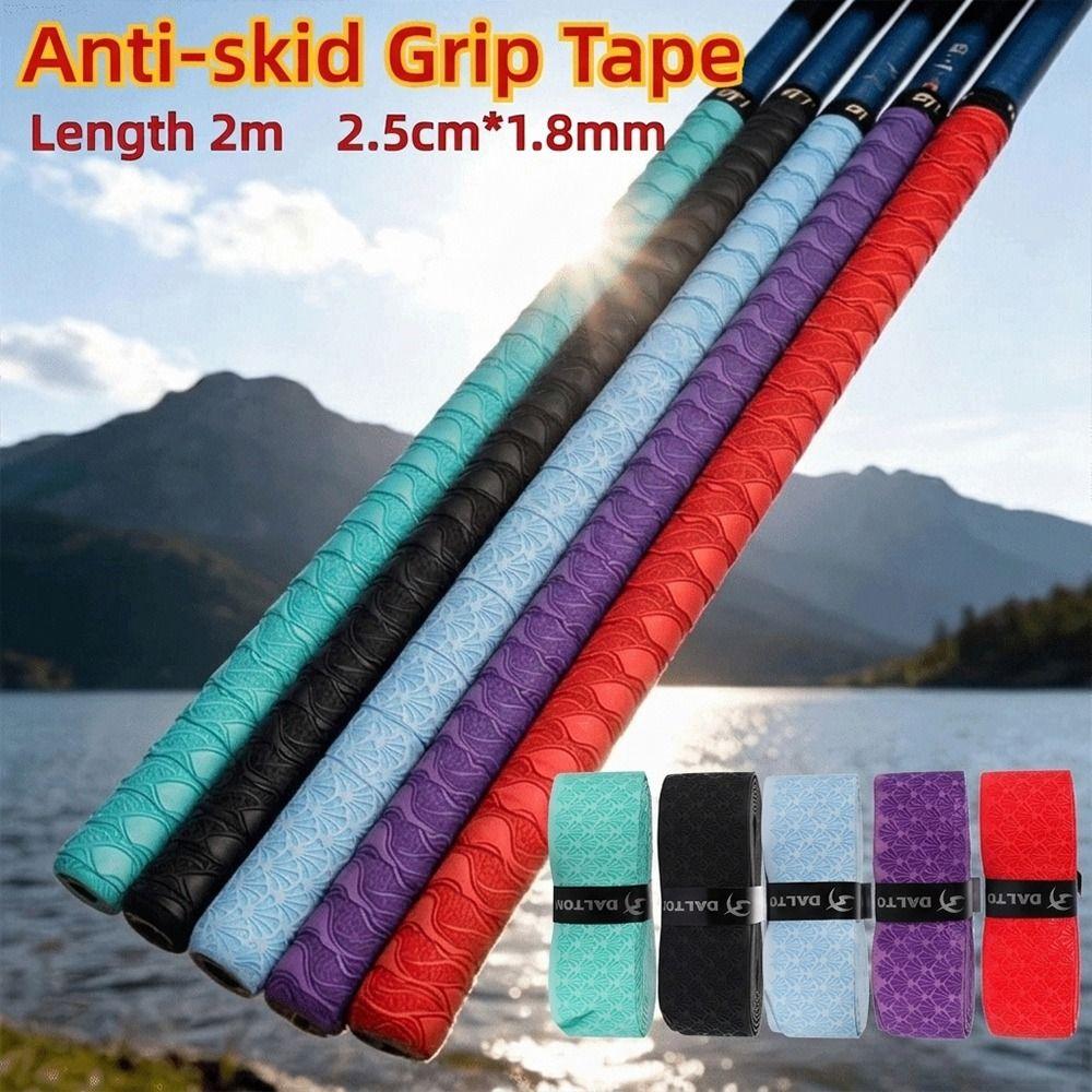 PU Badminton Racket Grips Wrap 2M Fishing Rod Sweatband Badminton Handle Wrap Tape Outdoor Sports