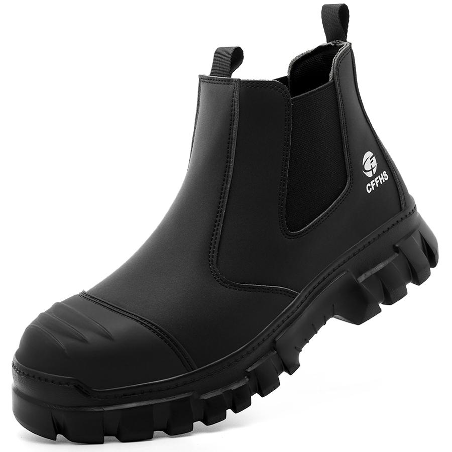 Men Safety Work Boots Steel toe Shoes Anti-smash Anti puncture Men s boots Safety Shoes lightweight Comfort Protection Shoes 38