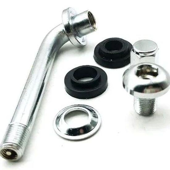 4x 1.8'/ 2.4' 45mm/60mm/70mm TPMS Chrome Tire Tyre Valve Stems 90 Degree Angle 2/3 Piece Wheels Fit HRE Forgiato Volk PVR Valve Stems 1