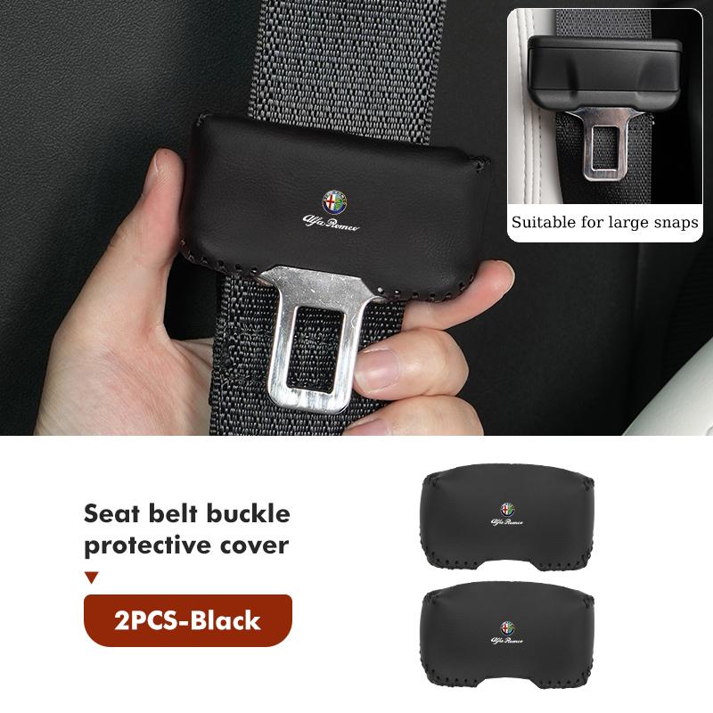 OTFDU1 For Alfa Romeo Anti-collision Scratch-proof Car Seat Belt Buckle Protection Cover 159 Giulietta Giulia 147 Mito 156 159 166 GT