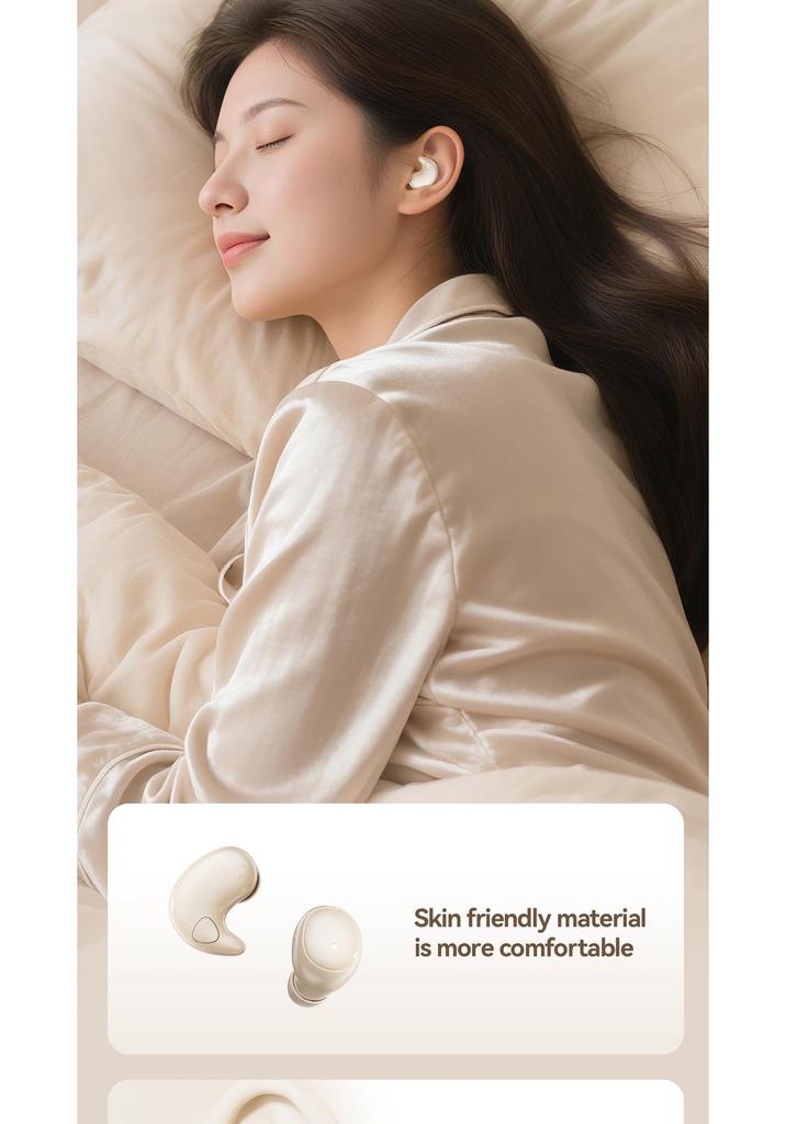 New Smart M126 Dual Bluetooth Sleep Earphones - 2 Pairs with Private Mold Design
