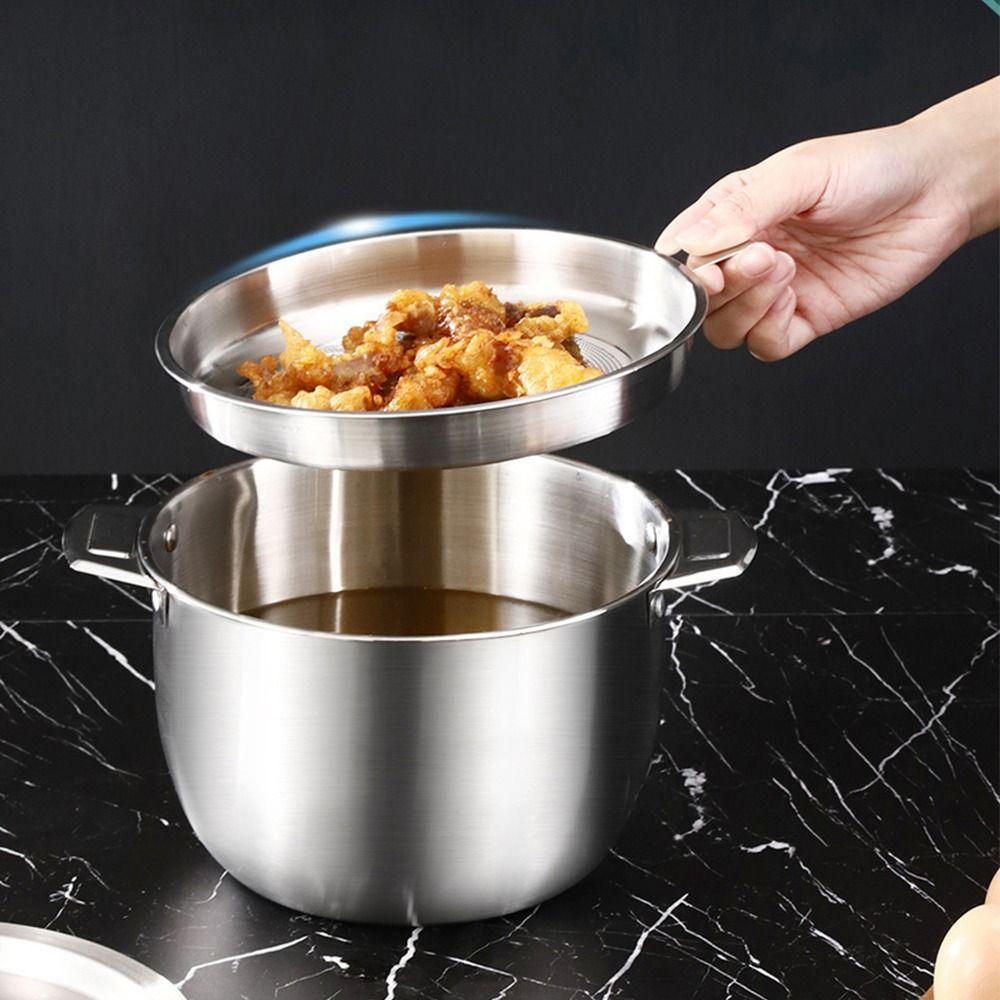 Stainless Steel Oil Filter Pot 3L Grease Container Stainless Steel Oil Can  Cooking Tool