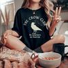 Crow Club Reading Shirt Gothic Love Reading TShirt Dark Academia Teacher Light Academia Vintage Clothing Literary Book Lover