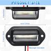 16Pcs 6 LED Car License Number Plate Light 12V for Truck SUV Van RV Trailer Waterproof Tail Light License Plate Lights Lamp