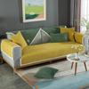 Warm Polar Fleece Sofa Cover Thicken Plush Slipcovers Non-slip Couch Covers For Living Room Solid Flannel