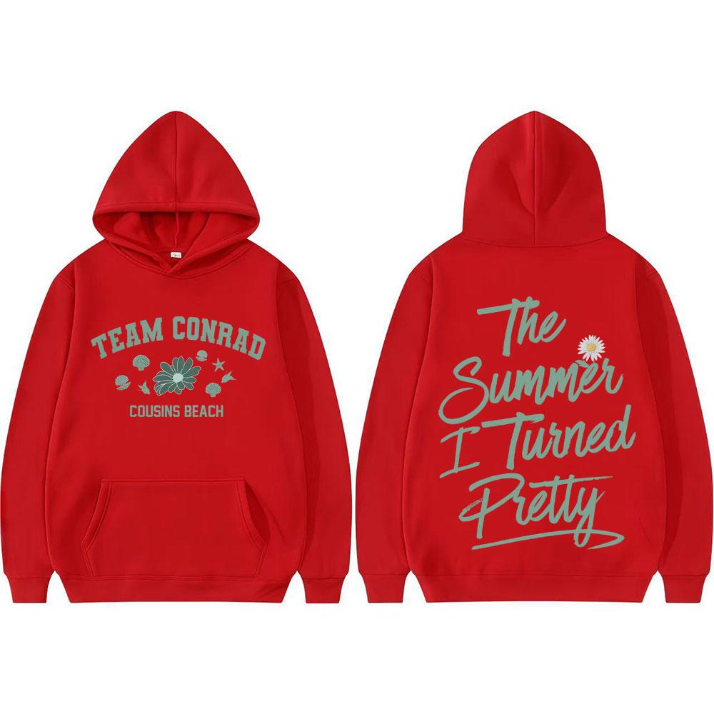 Team Conrad Cousins Beach Pullovers The I Turned Pretty Graphics Hoodie Men Women Clothing Oversized Vintage Classic Sweatshirts
