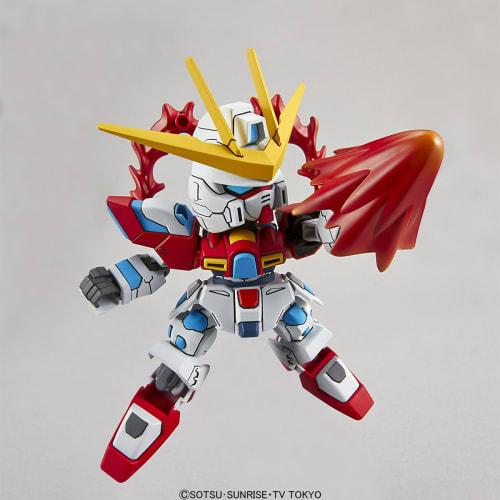 BANDAI SPIRITS SD Gundam EX Standard Gundam Build Fighters Try Try Burning Gundam Color-coded Plastic Model