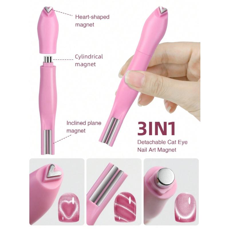 Cat's Eye Magnet Nail Art Snake Pattern Love Cat's Eye Magnet Removable Multifunctional Rocket Powerful Magnet