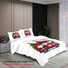Christmas Dwarf Digital Printing Polyester Three-Piece Quilt Cover Bedding Quilt Cover Pillowcase