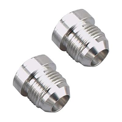 Aluminum Nitrous Hose Fitting AN6 AN8 AN10 AN12 AN16 AN20 Male Billet Straight Male Weld Fitting Adapter Weld Bung