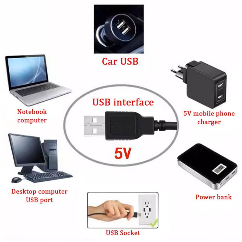 5Pcs USB Male USB Extension Cable 5V ON OFF Switch Cable  for USB Fan Desk Light