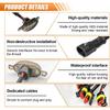 4PCS LED Grill Lights, Bright Car Front Grill DRL Lamps With Wiring Harness, Car Grid Bumper Trim Lights Auto Accessories, Compatible With F150 F250