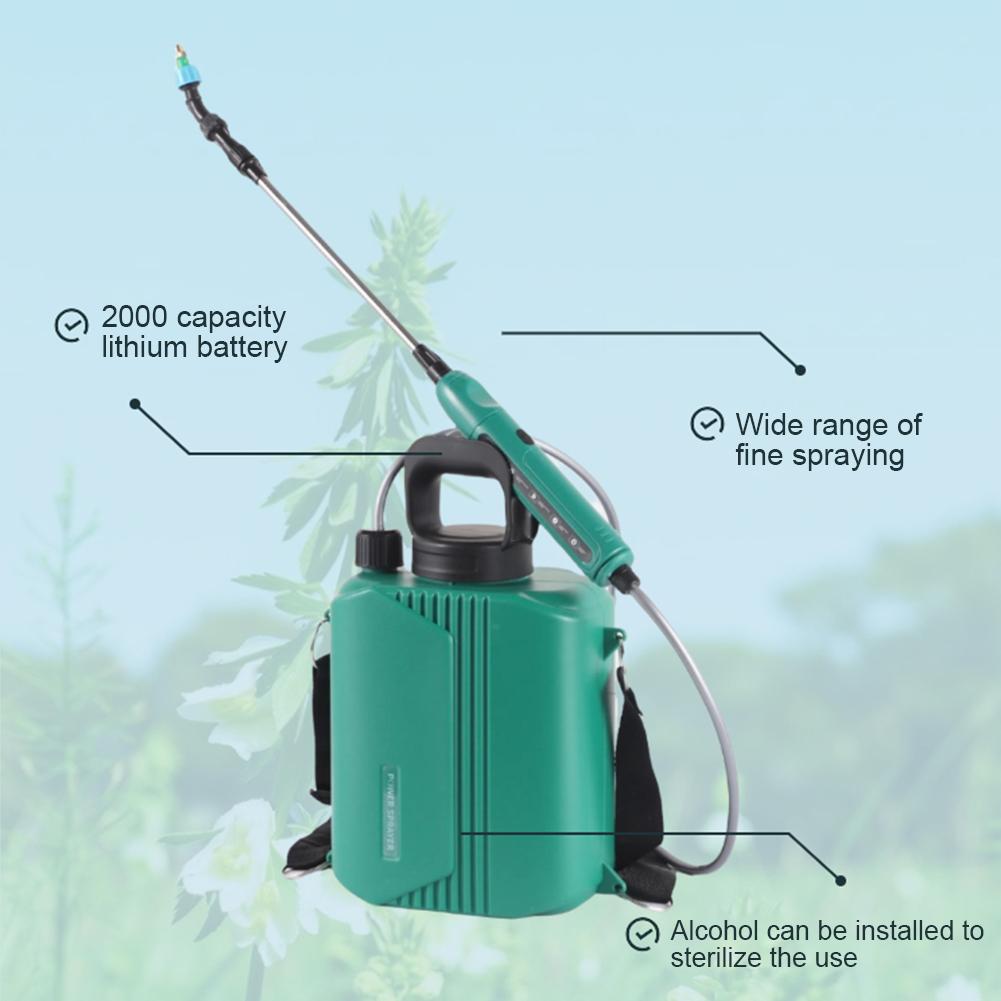 5L/6L Garden Electric Sprayer Rechargeable Shoulder Style Garden Plant  Watering Can with Nozzles Garden Sprayer Irrigation Tool