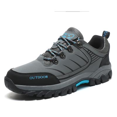 Wanderschuhe Herren Outdoor Schnürschuhe Rutschfest Abriebfest Niedrig geschnittene Schuhe Herren Stoßdämpfend Atmungsaktiv Lässige Sportschuhe Herren