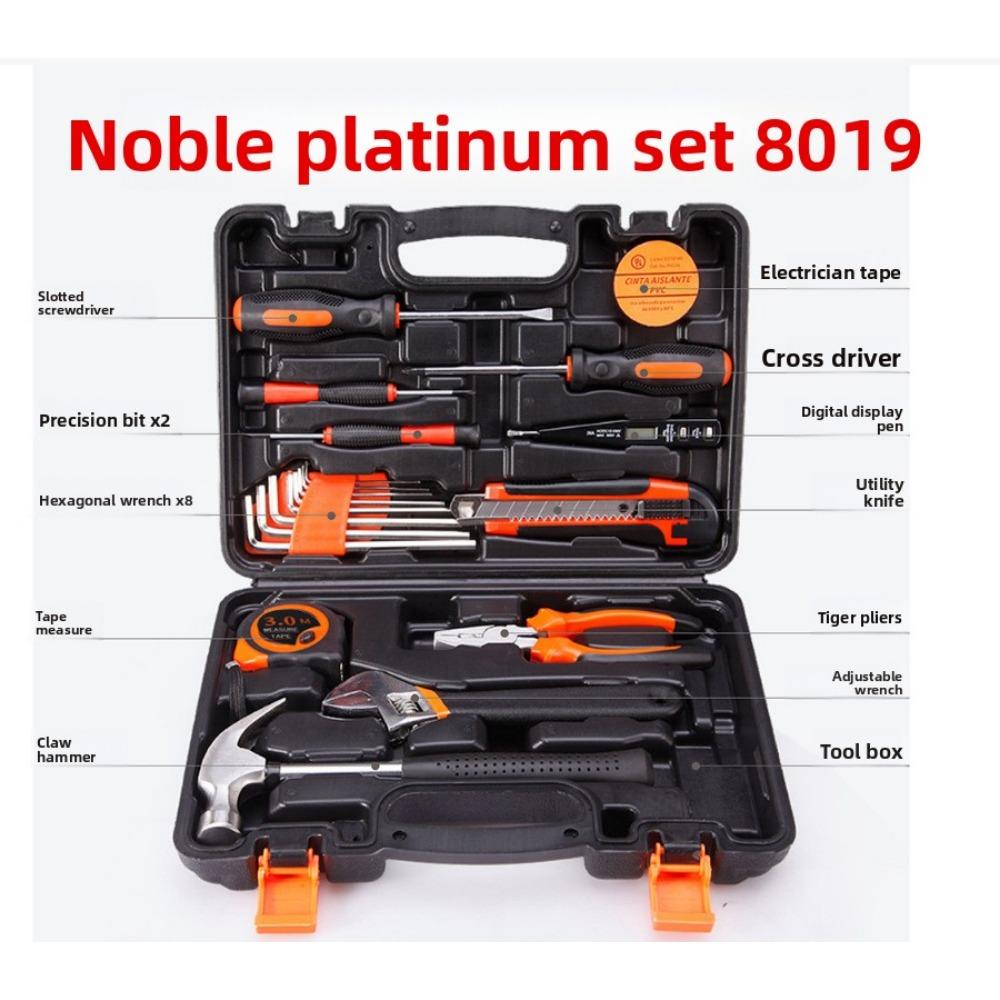 

Многофункциональный набор бытовых аппаратных инструментов, набор электрика и столяра, комбинированный, для технического обслуживания, портативный ящик для инструментов distinguished platinum set 8019