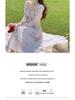 2024 Floral French Tea Break Chiffon Dress for Women - Spring Style with Goddess Elegance