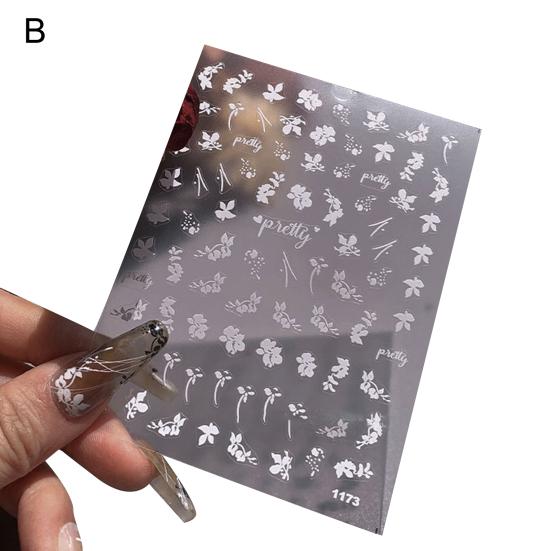 Delicate Manicure Sticker Soft Texture 5 Styles Stain-resistant