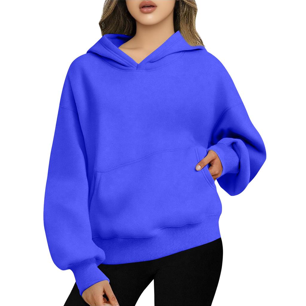Women's Oversized Hoodies Fleece Sweatshirts Fashion  Pullovers Winter Clothing
