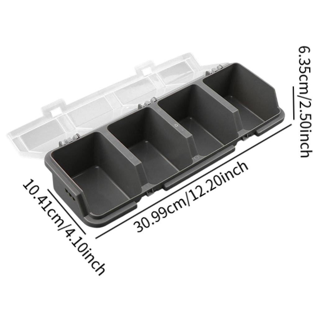 Screw Organizer Storage Bin Hardware Storage Box Carry Potable with Lid for