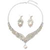Vintage Luxury Crystal Necklace & Earrings Set for Banquet 2025
