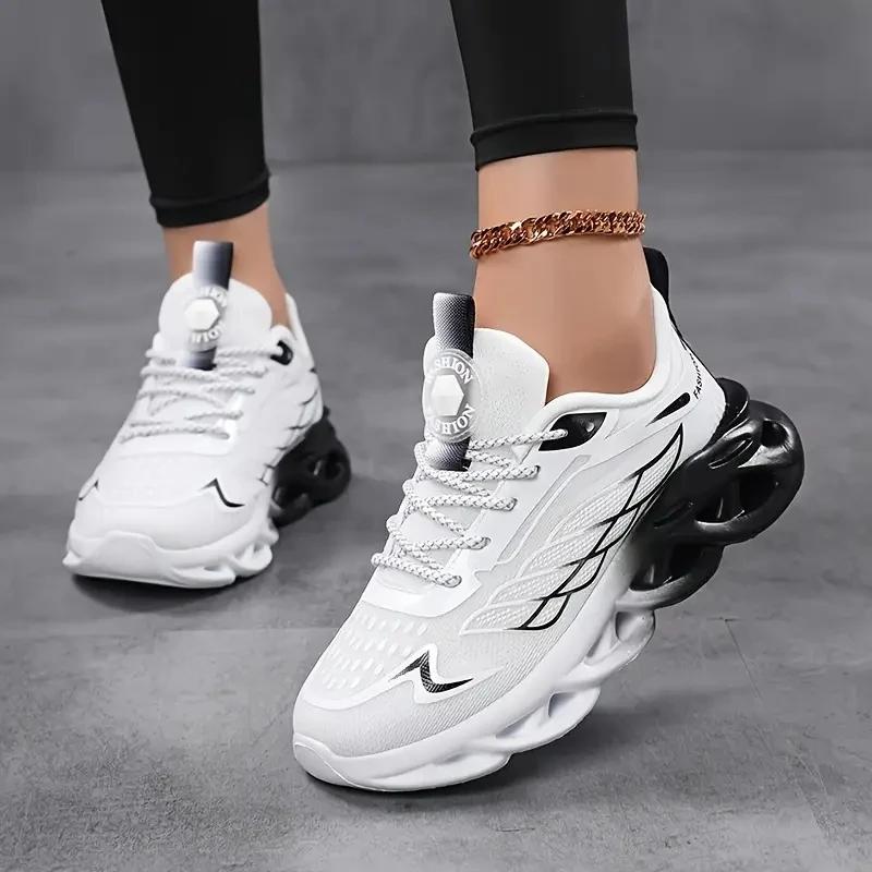 

YRZL Unisex Running Shoes Women Men Lightweight Mesh Breathable Comfortable Flat Soft Tennis Shoes Summer Lace-up Sneakers Man 44 сірий колір