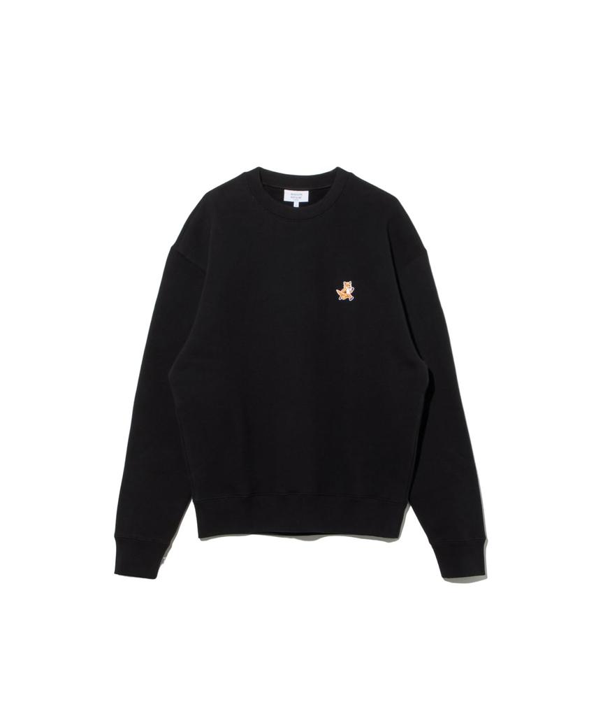 Maison Speedy Patch Comfort MM00313KM0307 Kitsuné Men's Sweatshirt, Black,