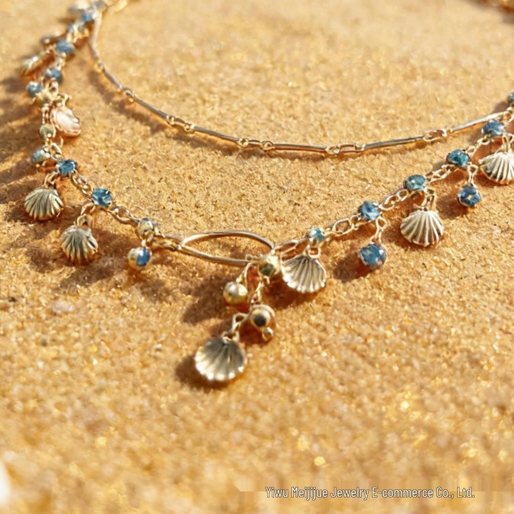 Retro Perlen- und Quasten-Choker-Halskette mit blauer Diamant-Schichtung - Modischer Strand-Schlüsselbein-Schmuck für Damen