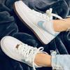 Nike Air Force 1 Low LV8 Indigo Canvas Cork White GS Sneakers DA3093-100