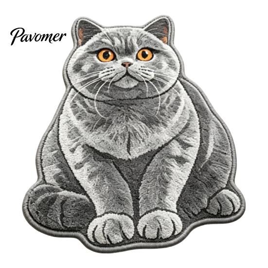 Pet Themed Home Decor Realistic 3D Sleeping Cat Plush Rug, Soft Imitation Cashmere Bath Rug Absorbent Floor Mat, Non-slip Decorative Carpet