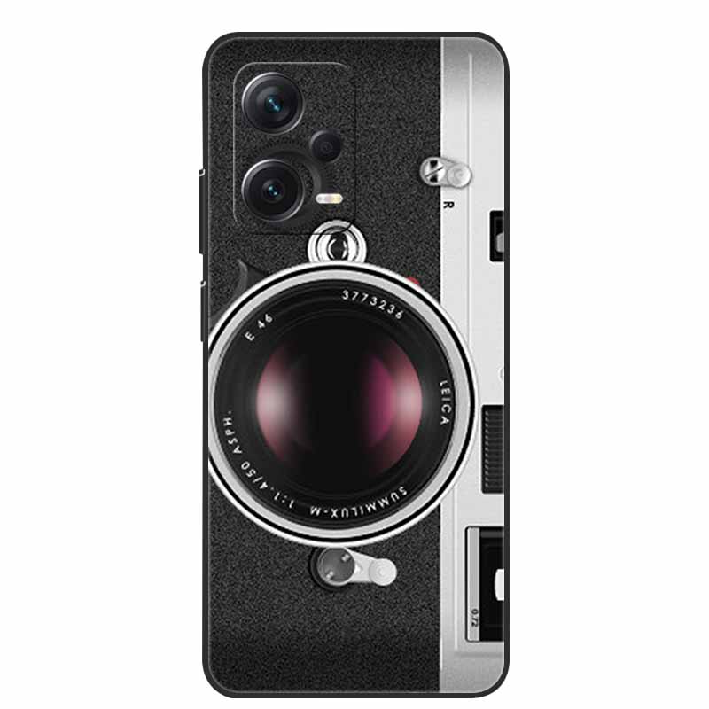 Weiche Hülle für Xiaomi Redmi Note 12 Pro 5G Case Schwarz TPU Silikon Hüllen für Redmi Note 12 Turbo 5G / Note12 Pro Plus Pro+ Wolf