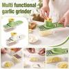 Multifunctional 3 In 1 Garlic Press Garlic Mincer Garlic Peeler Garlic Masher Kitchen Tool with Container for Easy Garlic Preparation