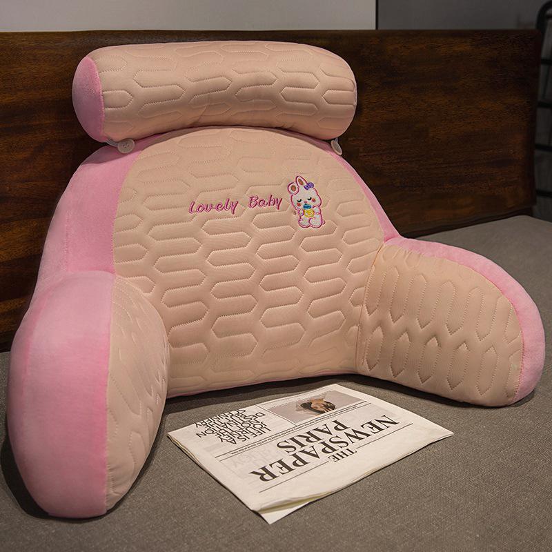 Ice Silk Headboard Cushion: Soft Backrest and Lumbar Support Pillow for Bed and Sofa