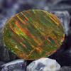 Lab-Created Opal Loose Gemstone 9.60 Ct Multi-Color Oval Cut Boulder October Birthday Birthstone