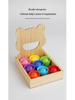Wooden Multifunctional Kids' Toy: Color Sorting & Feeding Game
