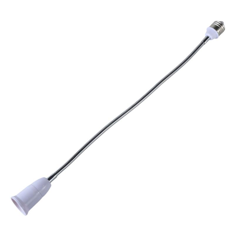 Adjustable E27 To E27 Light Bulb Socket Extension, Flexible Goosenecks Lamp Adapter, Home Lighting
