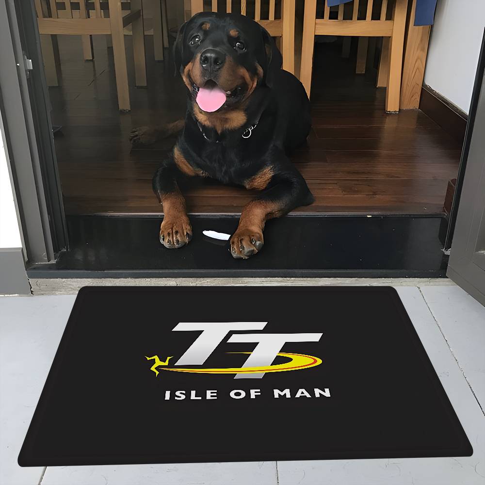 Tappetino da Pavimento per Moto I-Isle Of Man TT Stile INS Morbido per Pavimento Camera da Letto Casa Lavanderia Antiscivolo Tappeti per la Casa