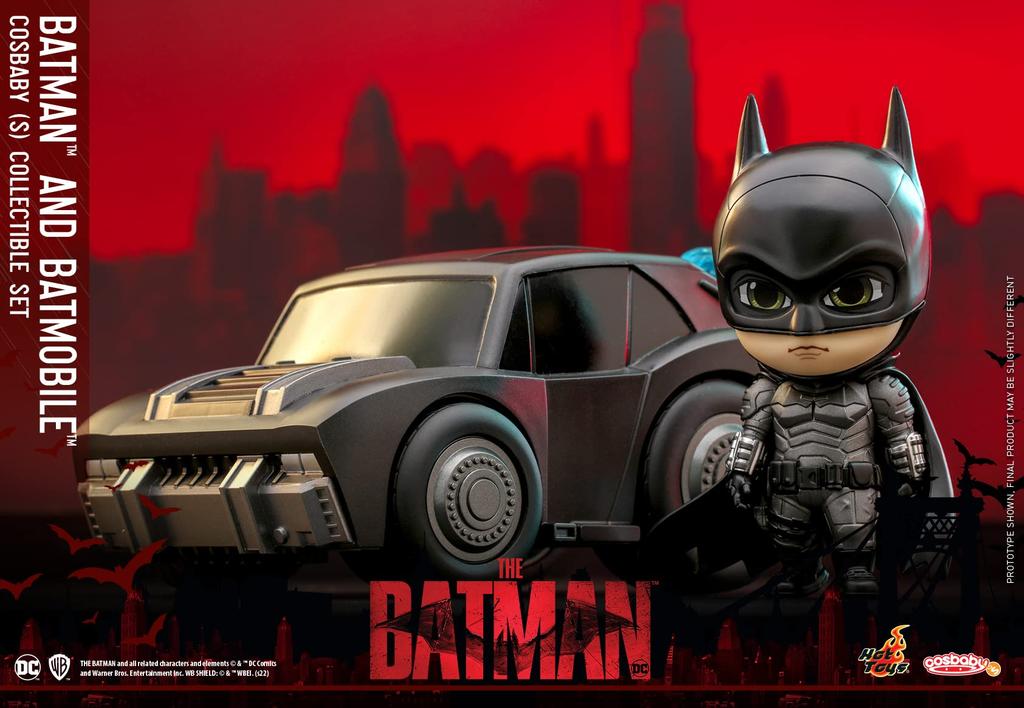 Cosbaby THE BATMAN Batman & Batmobile Size S Non-Scale Figure Black