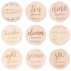 12/14Pcs Single/Double Sided Milestone Discs Baby Growth Announcement Cards  Newborn