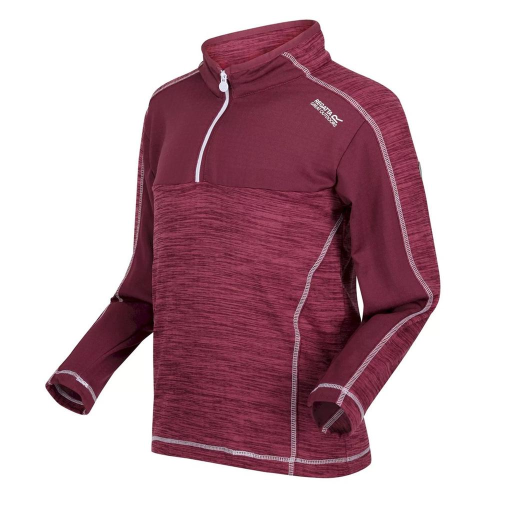 Regatta Kinder/Kids Hewley Recyceltes Fleece-Oberteil mit halbem Reißverschluss