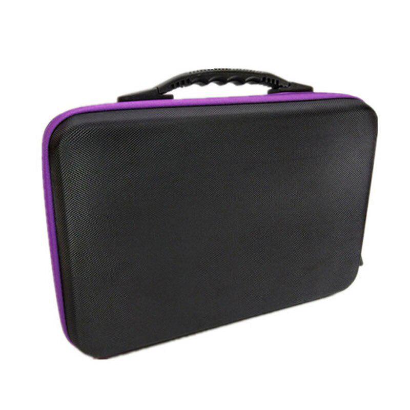 DIY Diamond Painting 420-Compartment Storage Bottles & Essential Oil Bag - Purple Handheld Tool Set