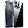 RURIHAI For iPhone 16 Pro Case Clear TPU Phone Cover with Easy Installation High Aluminium-Silicon Glass Film