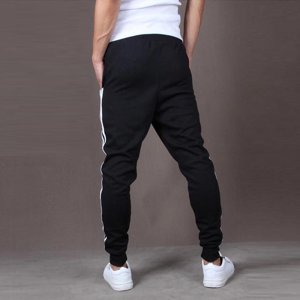 Men Splicing Printed Overalls Casual Pocket Sport Work Casual Trouser Pants