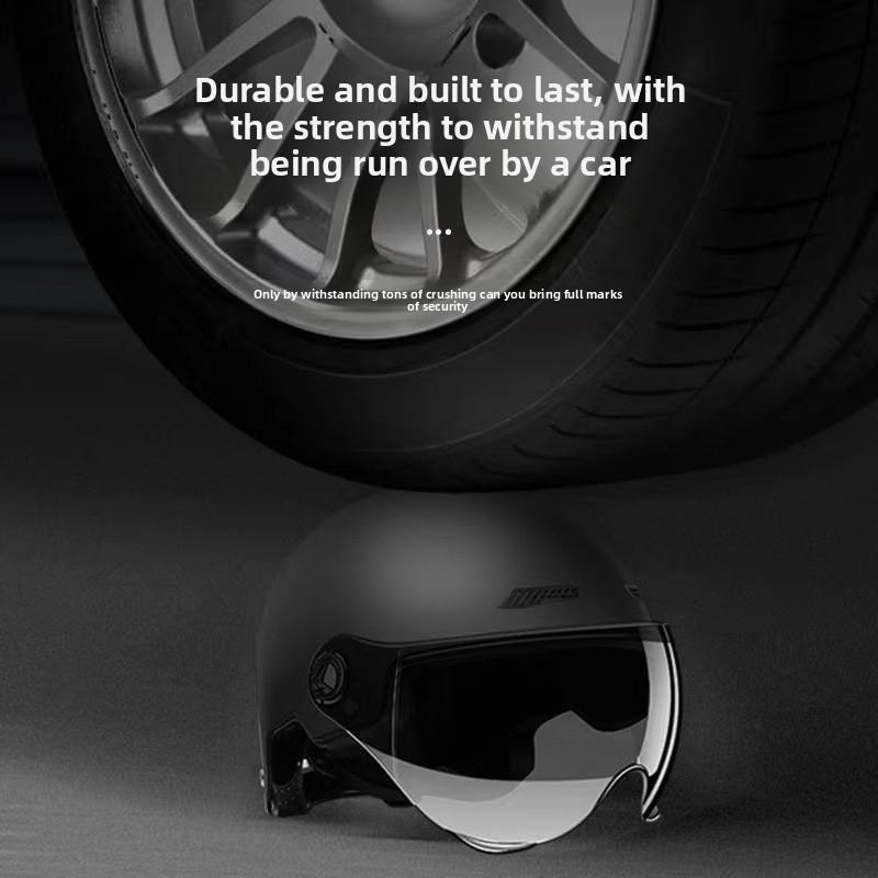 Large Electric Car Helmet Men's Large Head Circumference Extra Large Size Half Helmet
