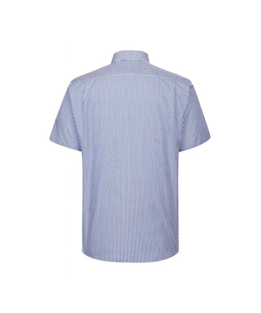 Dagseusyeocheu Cotton Blend Striped Short Sleeve Shirt_Dls3Shds120B1