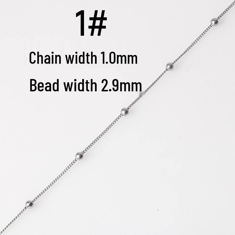 Titan Edelstahl O-Kettenarmband Halskette DIY Schmuckmaterialien