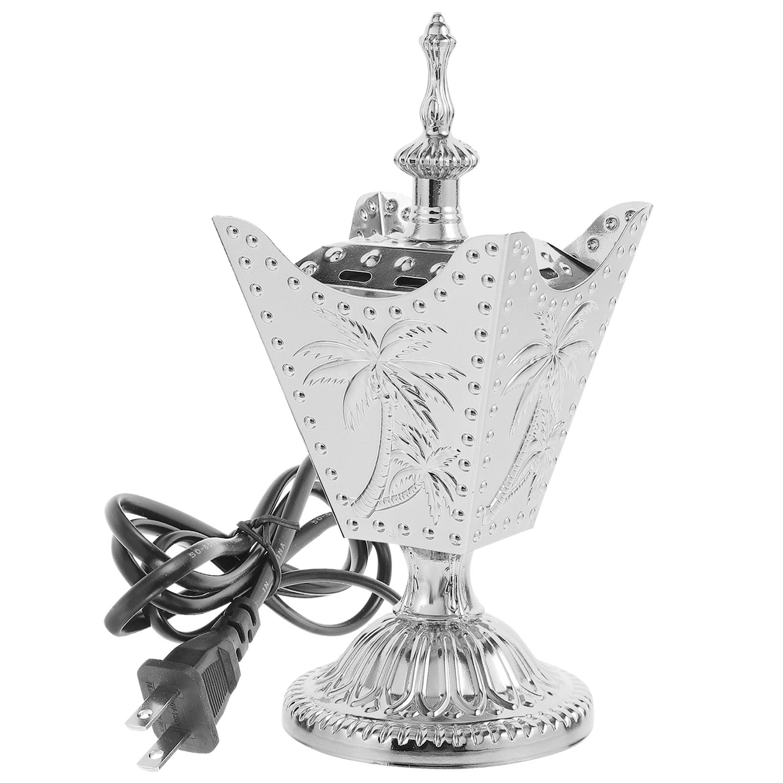 

Вугілля Plug-in пальник для пахощів котушки електричний Bakhoor залізний кадильник для домашнього декору