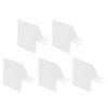5 Pcs Acrylic Book Nail Art Display Holder Transparent Multifunctional Book Display Easel Holder