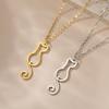 My Shape Lovely Cats Pendant Necklaces for Kids Cute Animals Kitten Charms Necklaces Stainless Steel Jewelry Valentine's Day