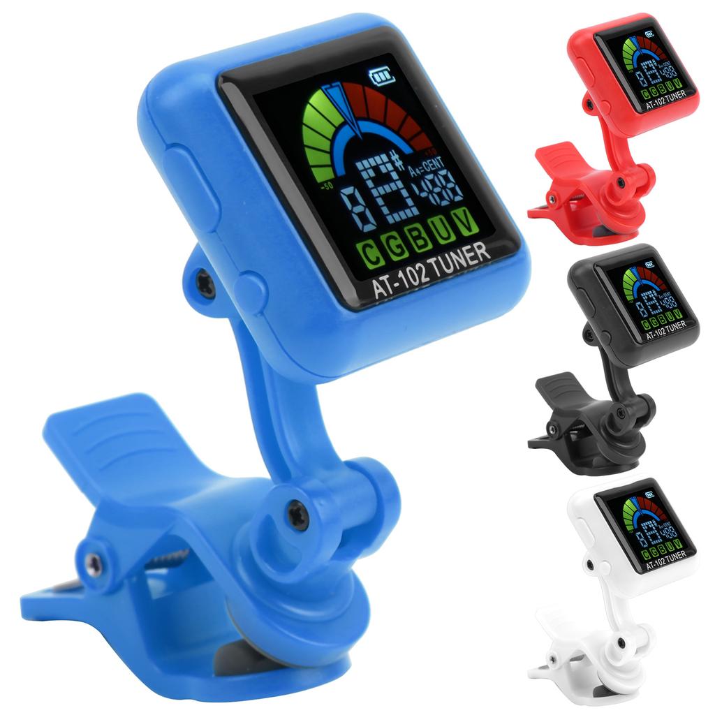 Guitar Clipon Tuner USB Rechargeable Builtin Battery Violin Ukulele AT102 Guitar Clip on Tuner Guitar Tuner Ukulele Tuner